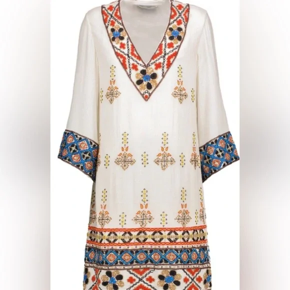 light brown mini dress Light Brown Backless Faux Leather Western Embroidered Mini Dress